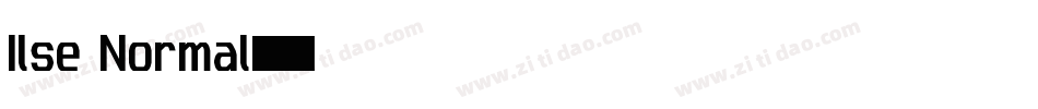 Ilse Normal字体转换
